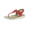 thumbnail image 1 of Naturalizer Womens Lincoln Nubuck Thong Platforms Pink 12 Wide (C,D,W), 1 of 3
