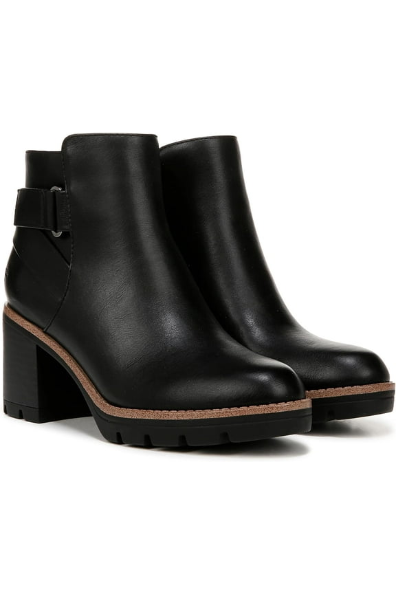 Womens Madalynn Strap Ankle Boot Black 8M