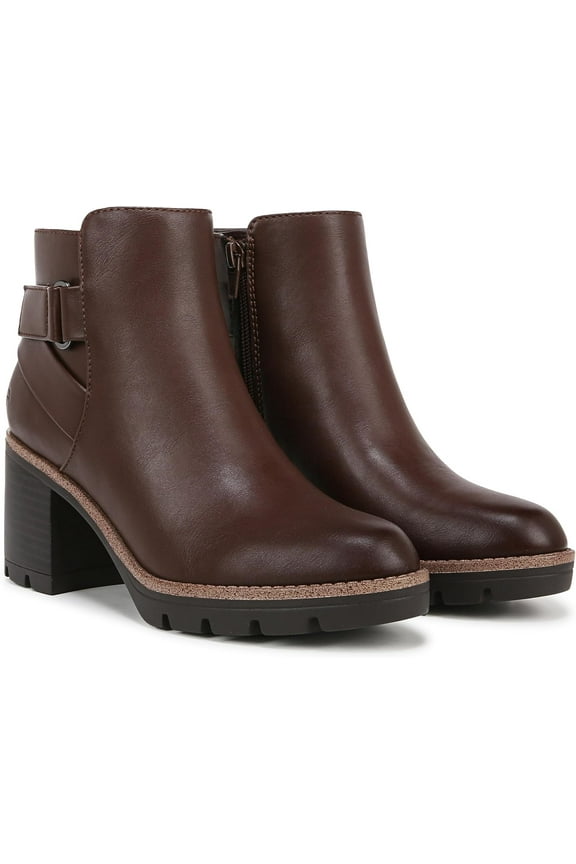 Womens Madalynn Strap Ankle Boot Chocolate Brown 9.5M