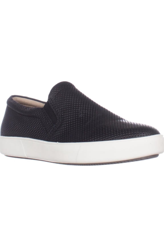 Women's Marianne Slip On Sneakers Black Leather 7.5XW