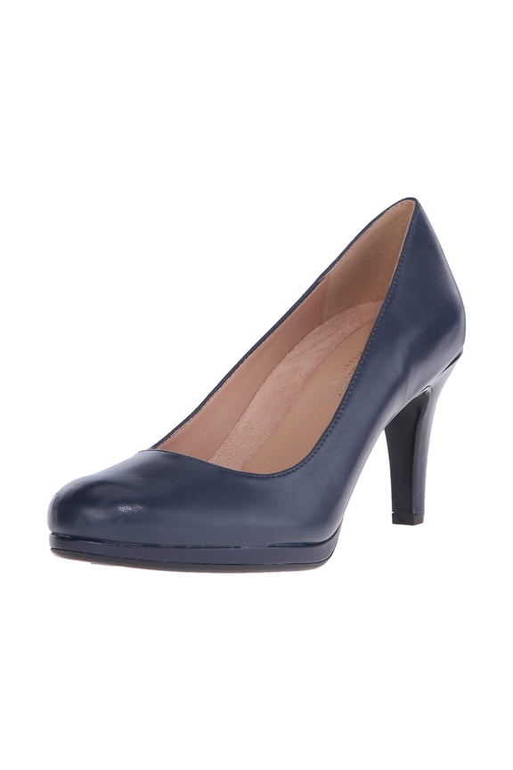 Womens Michelle Leather Closed Toe Classic Pumps