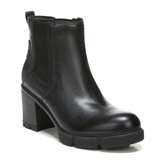 Naturalizer Womens Mindy Leather Block Heel Chelsea Boots