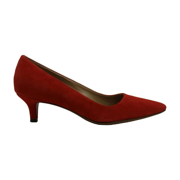 Naturalizer Womens Pippa Leather Pointed Toe Classic Pumps, Papaya, Size 5.5