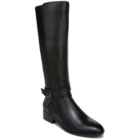 Naturalizer Women's Rena Wide Calf Knee High Boots Black Leather 9M