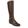 thumbnail image 1 of Naturalizer Womens' Rena Leather Riding Boots, Chocolate Brown Leather Wide Calf, 8, 1 of 1