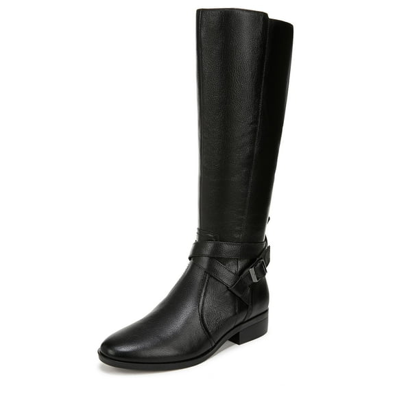 Naturalizer Women's Rena 2 Riding Boot Black Leather 6.5M