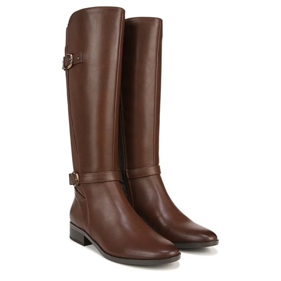 Naturalizer Womens Sahara Knee High Boots Dark Brown Wide Calf 6M