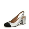 thumbnail image 1 of Naturalizer Womens Sophie Cap Toe Slingback Pumps, Silver Metallic, 6.5 Wide, 1 of 1