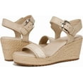 thumbnail image 1 of Naturalizer Womens Stella Open Toe Wedge Sandal Beige Multi Woven 9.5N, 1 of 5