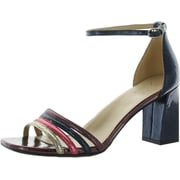 Naturalizer Womens Thena Block Heel Dress Sandal Luna Blue Multi Leather 10W