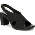 thumbnail image 1 of Naturalizer Womens Treasure Slingback Block Heel Sandal Black Suede 9.5M, 1 of 5