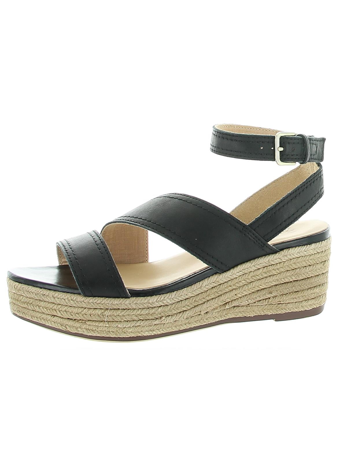 Naturalizer black wedge sandals on sale