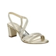 thumbnail image 1 of Naturalizer Women's Vanessa2 Strappy Heeled Sandals Champagne Light Gold 12W, 1 of 5