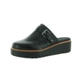 thumbnail image 1 of Naturalizer Womens Wayde Leather Flatform Slip-On Shoes Black 9 Medium (B,M), 1 of 3