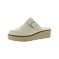 thumbnail image 1 of Naturalizer Womens Wayde Leather Flatform Slip-On Shoes Ivory 8 Medium (B,M), 1 of 3