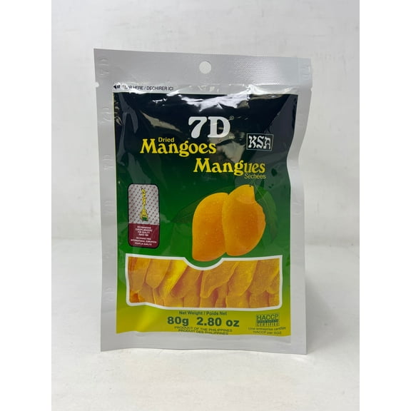 Naturally Delicious 7D Mangoes Tree Ripened Dried Mango 80g, 2 pack