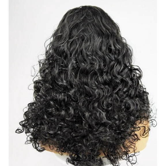 Naturally Fluffy Long Curly Foam Hair Wigs Cap for Cosplay and Daily Wear
