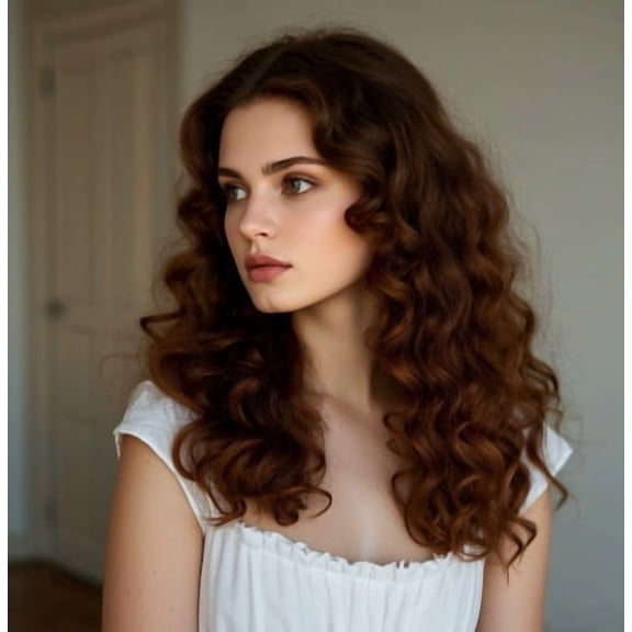 Naturally Fluffy Long Curly Foam Hair Wigs for Cosplay, Daily Wear & Party - Lightweight Comfort Wig with Adjustable Cap