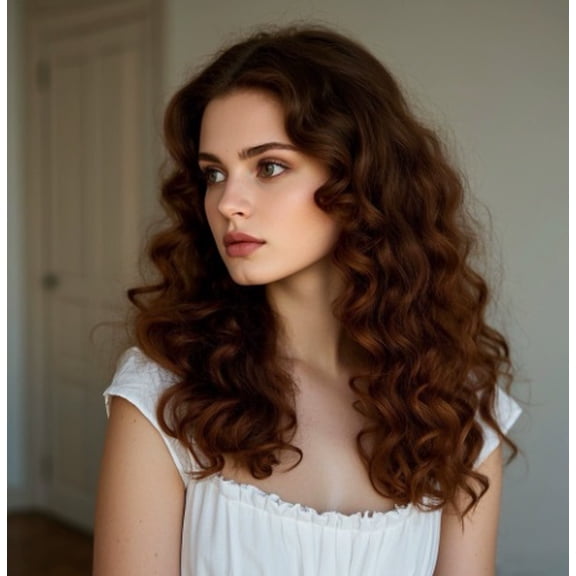 Naturally Fluffy Long Curly Foam Wig Cap for Curly Hair, Perfect for Cosplay and Everyday Use