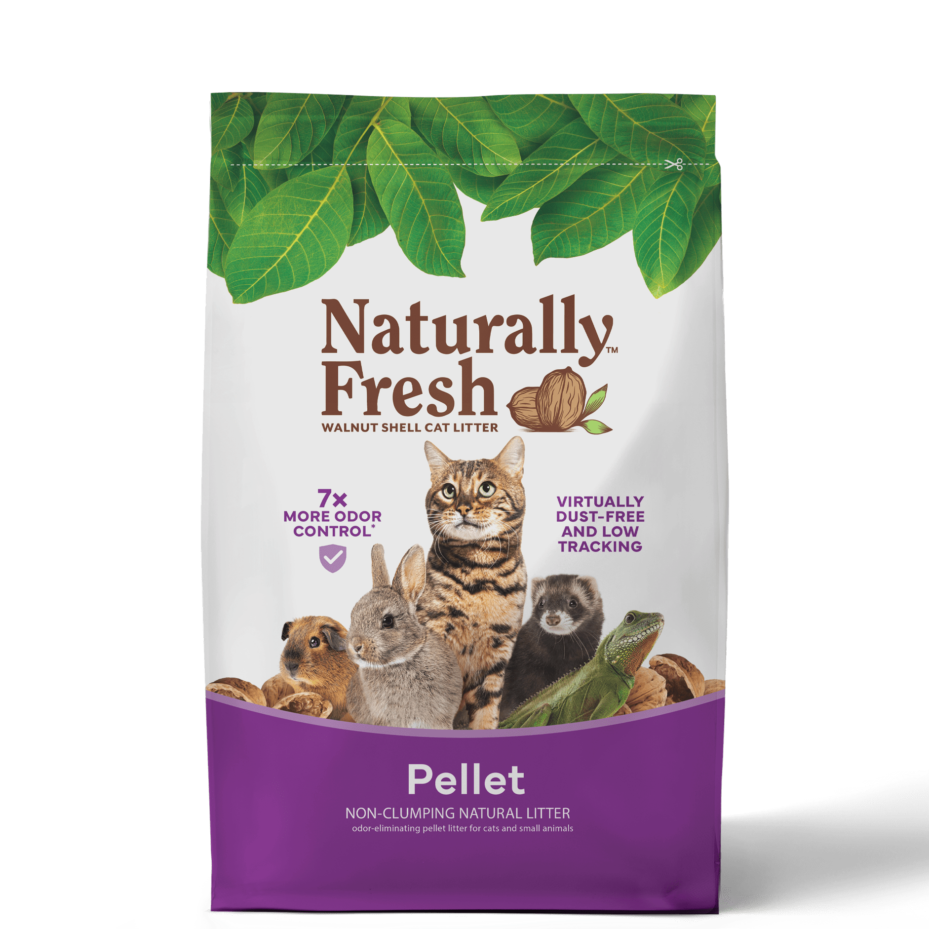 Naturally Fresh Pellet Non-Clumping Unscented Cat Litter, 26 lb Bag