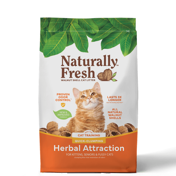 Naturally Fresh Herbal Attraction Cat Litter, 14lb Bag - Eco-Friendly Odor Control