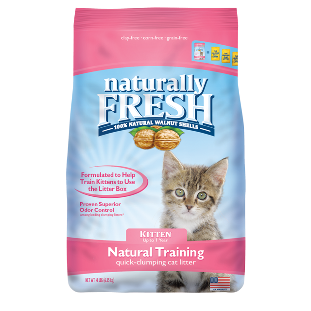 Naturally Fresh WalnutBased Kitten Training QuickClumping Cat Litter