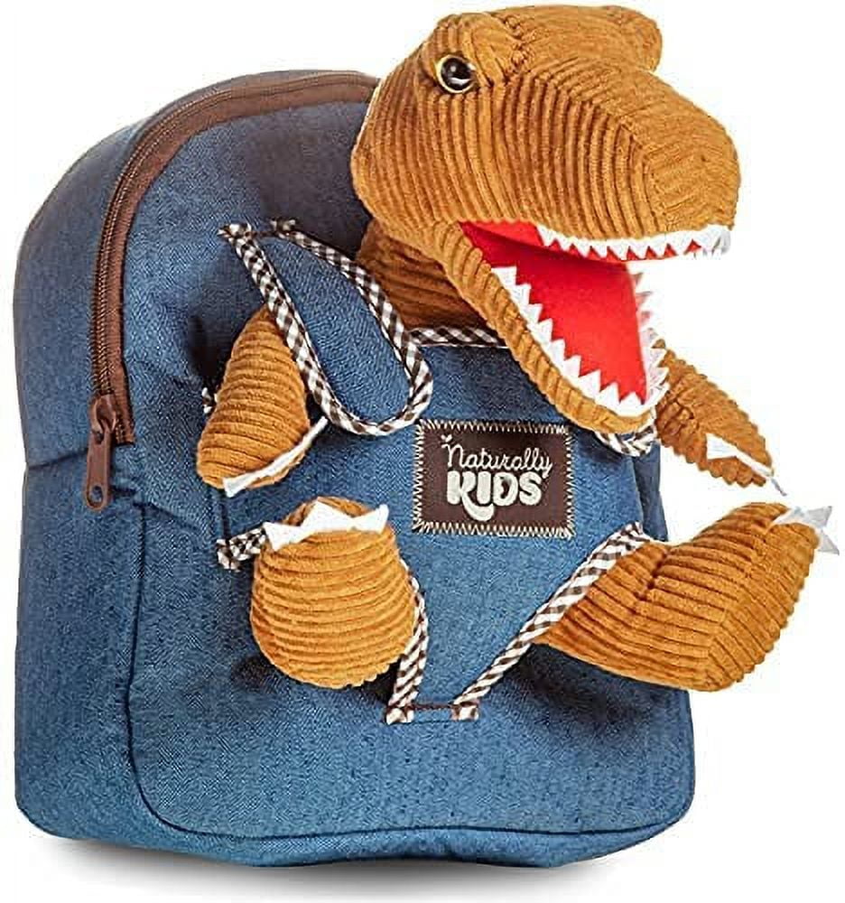 Naturally KIDS Small Dinosaur Backpack Dinosaur Toys for Kids 3 5 Toys for 3 4 5 6 7 Year Old Boy Gift Toddler Backpack for Boys Dinosaurs for Boys Girls Dino Toy Dinosaur Plush Stuffed Animal Walmart...