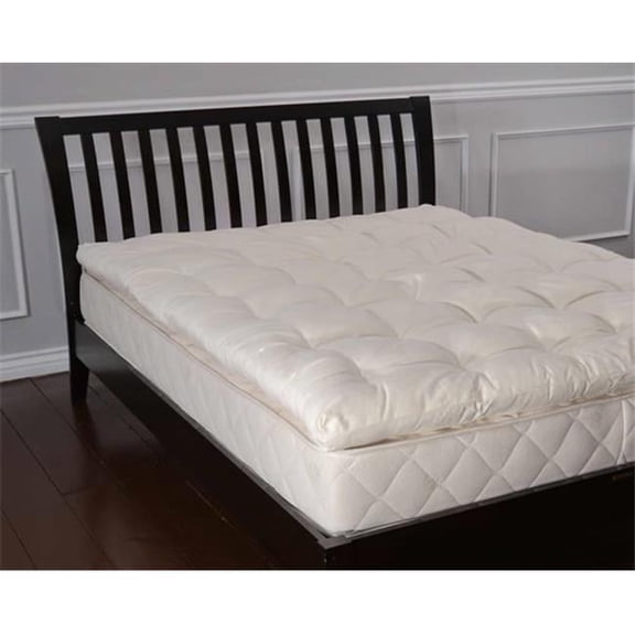 Naturally Sleeping Tp-W-Q-L Light Weight Queen Size Wool Topper - Mattress Only