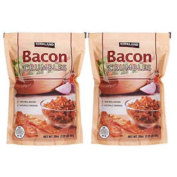 Naturally Smoked Crumbled Bacon Bits, 20 oz | 2 Pack
