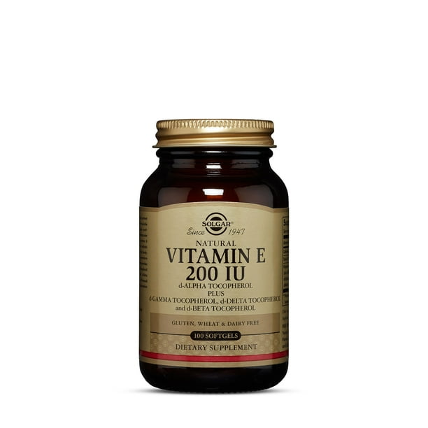Solgar Vitamin E 200 IU (dAlpha Tocopherol & Mixed Tocopherols) 100
