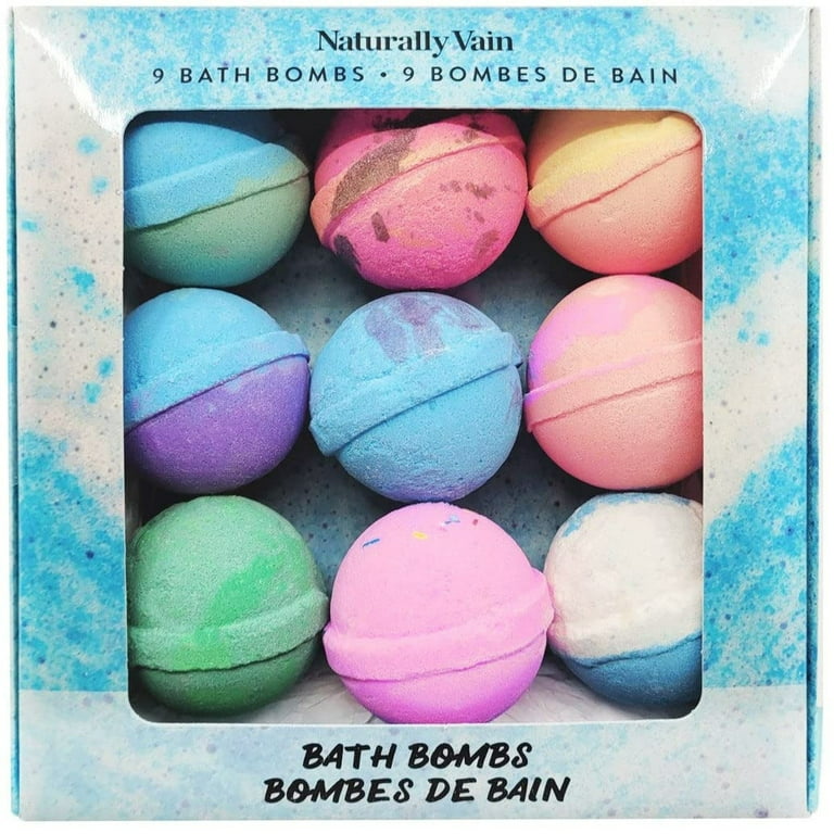 Naturally Vain Bath Bombs, Assorted Scents (9 Count)