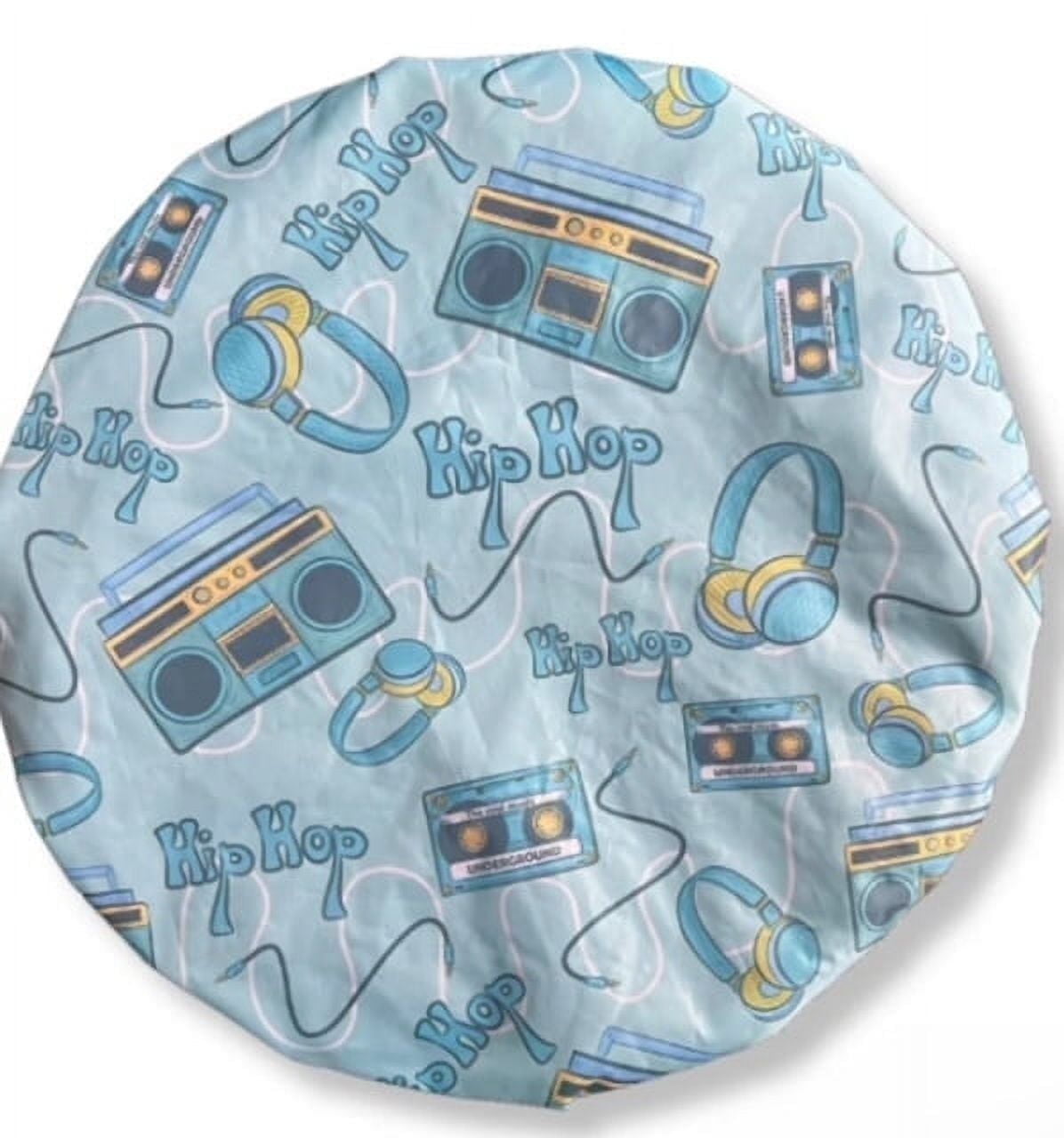 Naturallyfed Apparel Eco-Friendly Waterproof and Microfiber Elastic Shower Cap, 23"