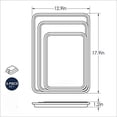 thumbnail image 1 of Naturals 3-Piece Baking Sheet Pan Set, USA Made Aluminum Pans for Baking, Roasting, Cookies, Sheet Cakes, Half Jelly Roll & Quarter Sheet, Warp-Resistant (Pack of 3), 1 of 7