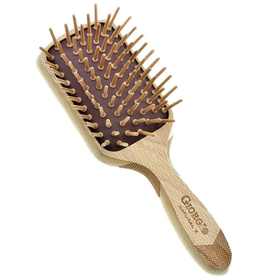 Naturals Wood Bristle Detangling Paddle Hair Brush