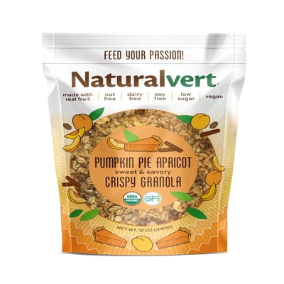 Naturalvert Organic, Gluten free, Vegan granola- Pumpkin Pie Apricot Vegan (12oz)