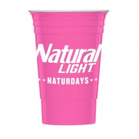 Naturdays Plastic Cup Drinkware 2 Pack Reusable - Pink