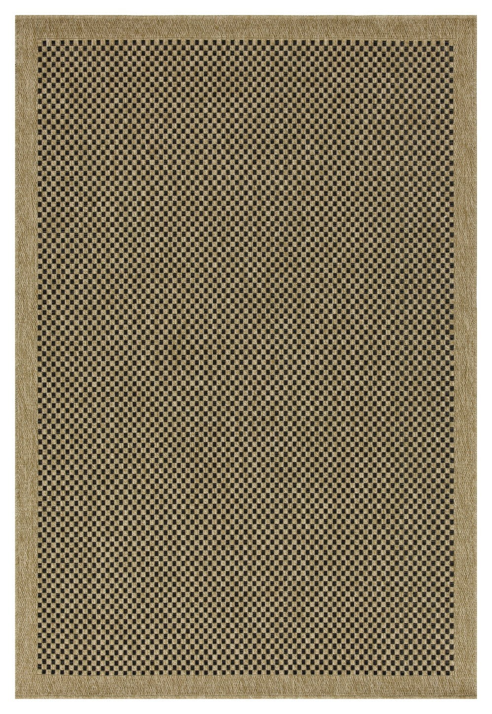 Nature 1003NTL Jute/Black 7'10" x 10'3" Indoor / Outdoor Rug