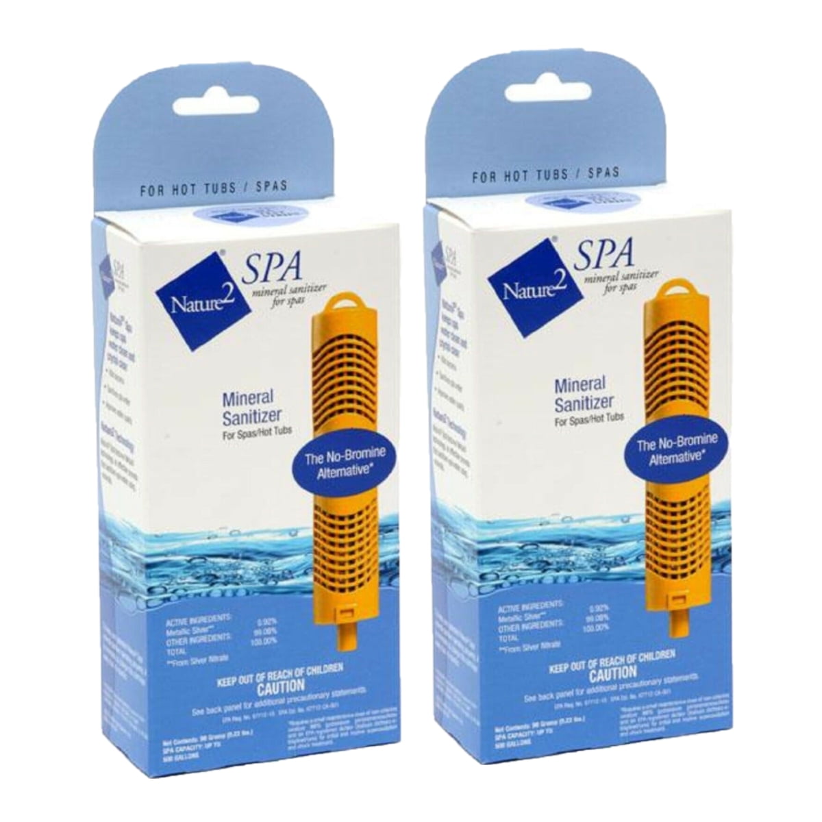 Nature 2 Spa Cartridge Stick Mineral Sanitizer Hot Tub Purifier Zodiac, 2 Pack