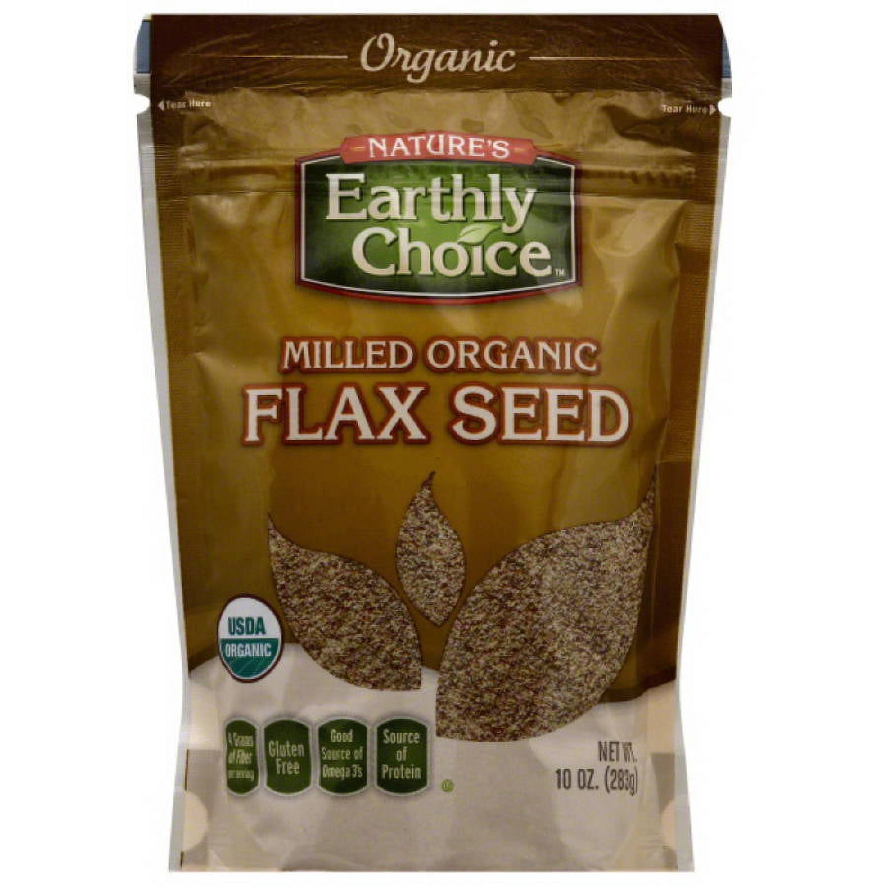 Nature’s Earthly Choice Milled Organic Flax Seed, 10 oz, (Pack of 6)