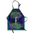 thumbnail image 1 of Nature Apron Digital Psychedelic Tree of Life with Turning Gothic Background Mystery Display, Unisex Kitchen Bib Apron with Adjustable Neck for Cooking Baking Gardening, Purple Fuchsia, by Ambesonne, 1 of 3