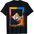 thumbnail image 1 of Nature Art Colorful Mountains Graphic Artwork T-Shirt, 1 of 4