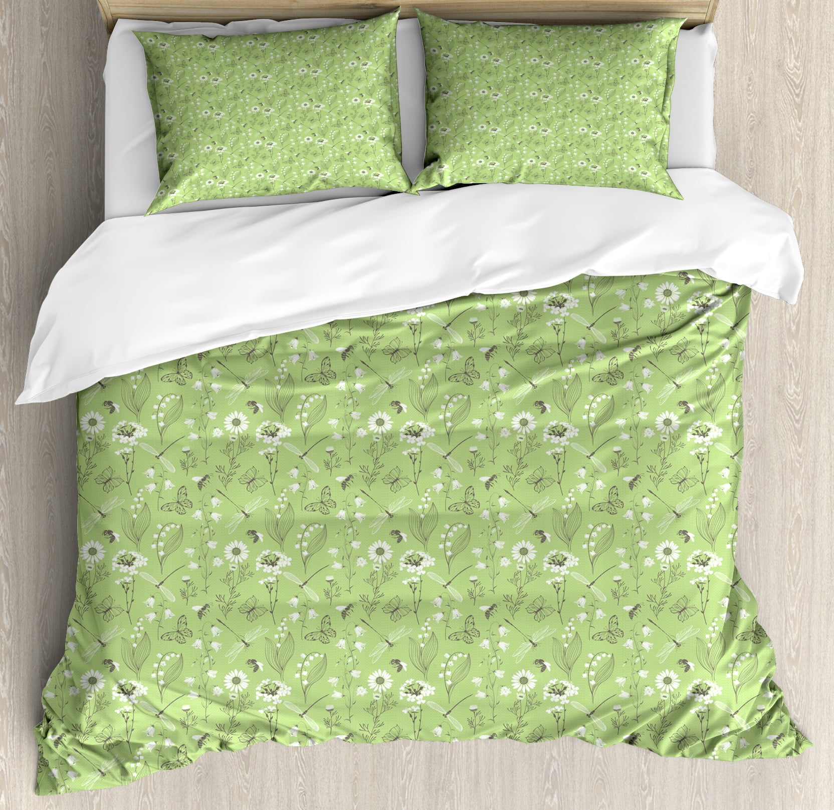 Buzzy Bees Blue Duvet Cover Set (Single & Double)