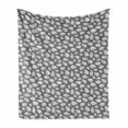 thumbnail image 1 of Nature Art Soft Flannel Fleece Blanket, Classic Forest Branches Vintage Mother Nature Twig Sewing Like Style Motifs, Cozy Plush for Indoor and Outdoor Use, 50" x 60", Grey and White, by Ambesonne, 1 of 5