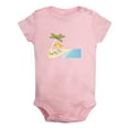 thumbnail image 1 of Nature Beach Pattern Rompers For Babies, Newborn Baby Unisex Bodysuits, Infant Jumpsuits, Toddler 0-24 Months Kids One-Piece Oufits (Pink, 6-12 Months), 1 of 4
