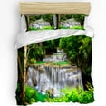 Nature Bedding Set For Bedroom Bed Home Birds Flying over Twiggy Tree