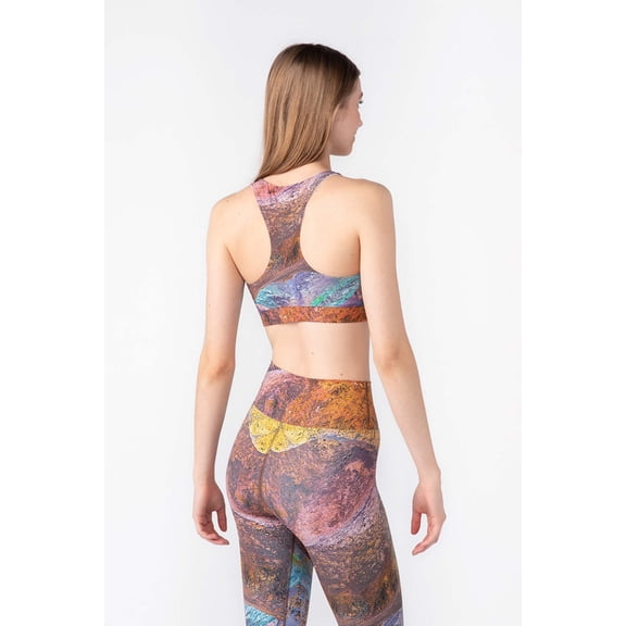 Nature Beyond Threads Women's Artist's Drive Racerback Activewear Sports Bra