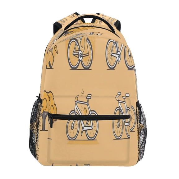 Nature Bike Stylish Large Backpack 15L Self-Standing Durable Twill for School, Office and Travel Use