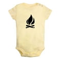 thumbnail image 1 of Nature Bonfire Pattern Rompers For Babies, Newborn Baby Unisex Bodysuits, Infant Jumpsuits, Toddler 0-24 Months Kids One-Piece Oufits (Yellow, 18-24 Months), 1 of 4