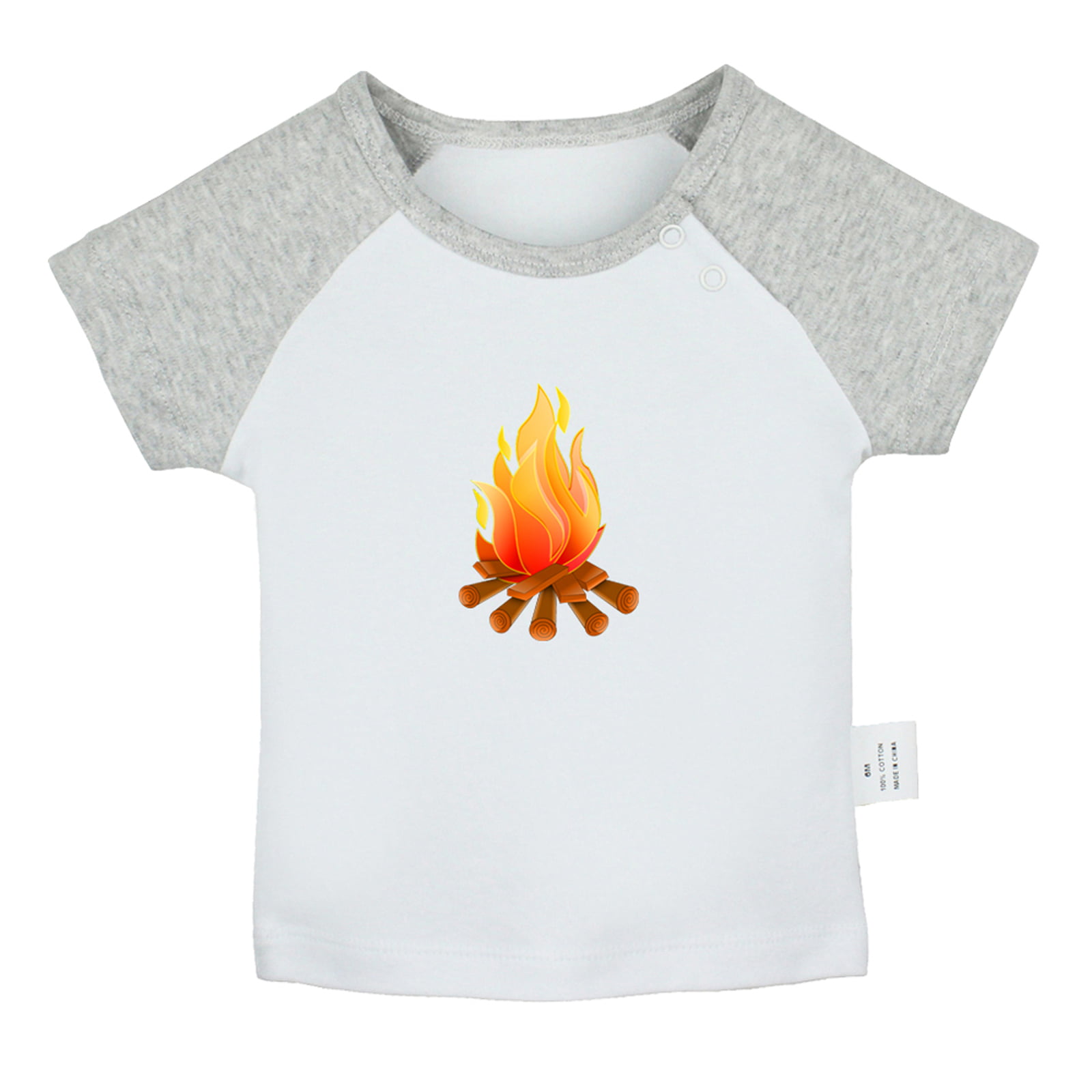 Nature Bonfire T shirt For Baby, Newborn Babies T-shirts, Infant 0-24M Kids Graphic Tees Clothing (Short Gray Raglan T-shirt, 18-24 Months) - Walmart.com