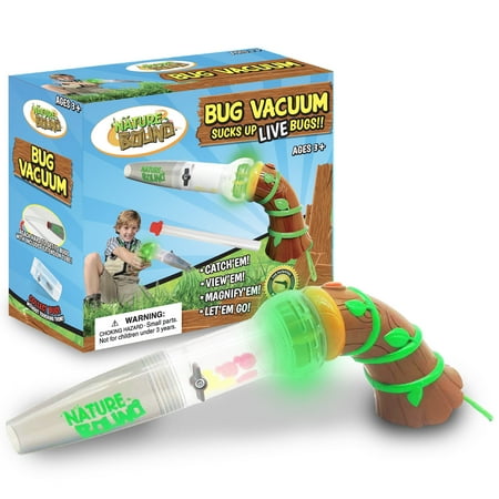 Nature Bound: Bug Vacuum - Insect Catcher Toy, LED Light, Suction Mechanism, Magnifier & Clip, Catch-Study-Catalog-Release, Updated Style, Kids 3+
